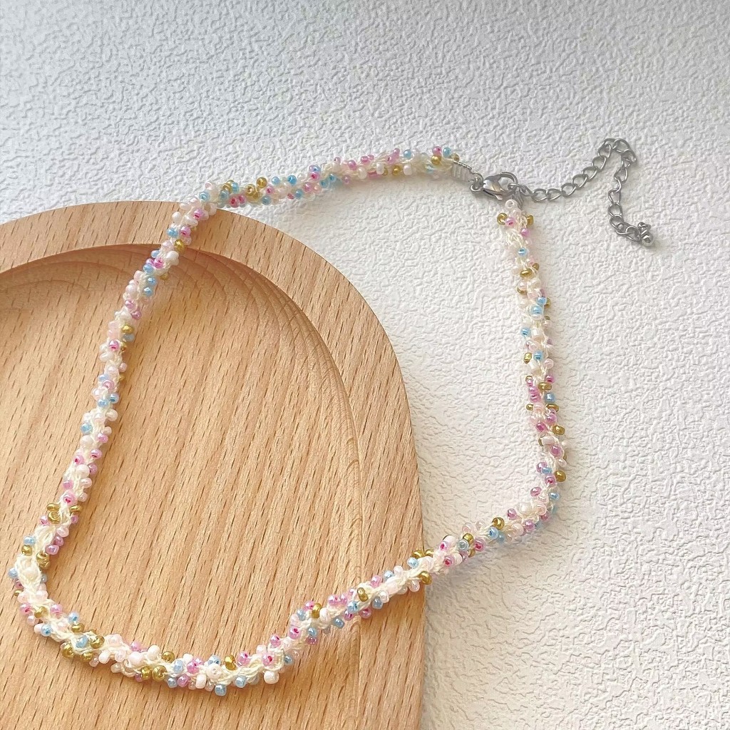 Birthday,Anniversary,Valentine's Day,Wedding,Dopamine colored bead necklace - gift for her